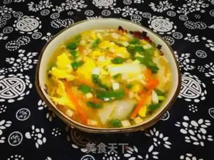 Make The egg bouquet soup step 11
