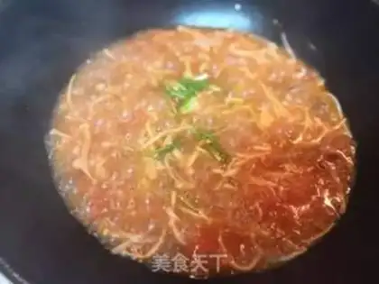 Make Beef golden needle mushroom soup step 5