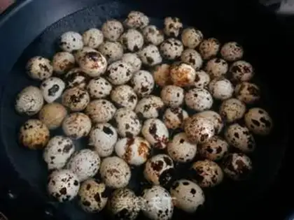 Make Quail eggs step 1