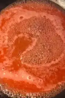 Make Strawberry pearl tea step 2