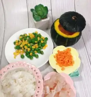 Make Pumpkin rice step 0