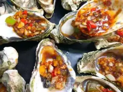 Make Garlic oysters step 6