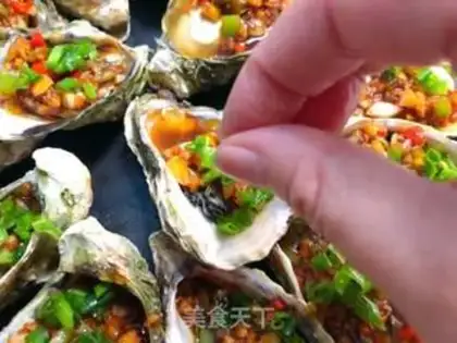 Make Garlic oysters step 7