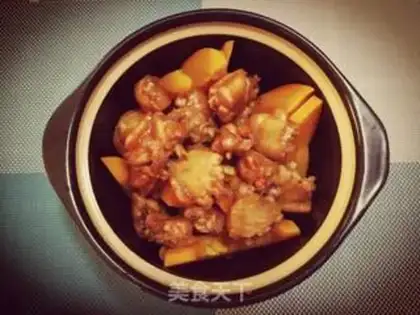 Make Garlic chicken wings and pumpkins step 4