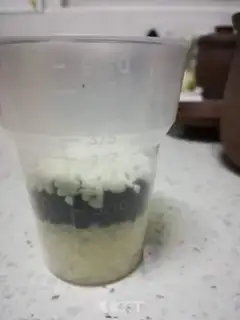 Make ♪ Black and white rice porridge ♪ step 0