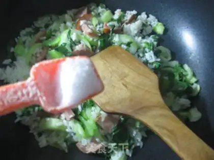 Make ♪ Elbow ham and rice ♪ step 3