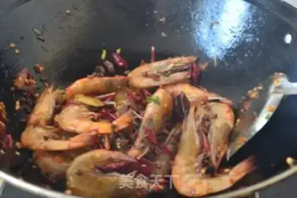 Make Secret spicy shrimp step 7