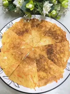 Make Carrot potato eggcake step 9