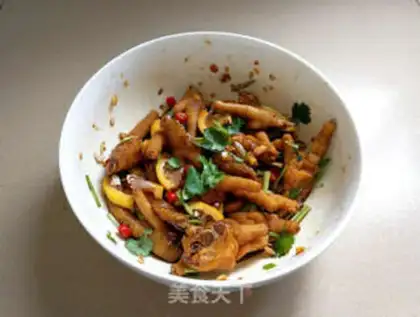 Make Lemon sour chicken claws step 8