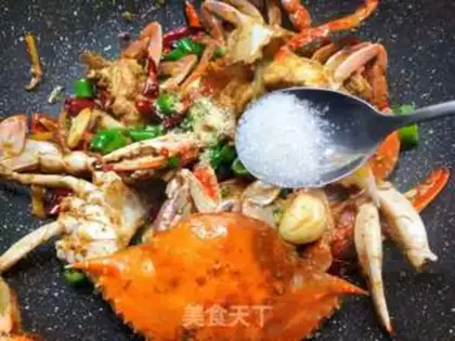 Make Spicy crabs step 7