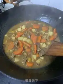 Make Pumpkin beef curry step 6