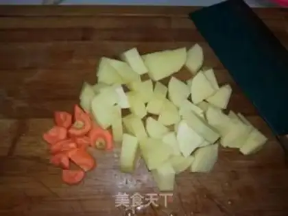 Make Five flowers and potatoes step 1