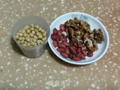 Make Peanut walnut soy step 0