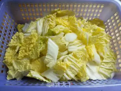 Make Soybean cabbage step 1