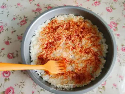 Make Rice pizza step 1