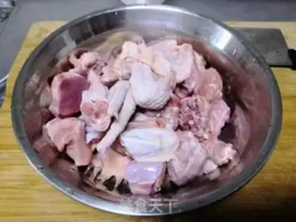 Make Mixer chicken soup step 1