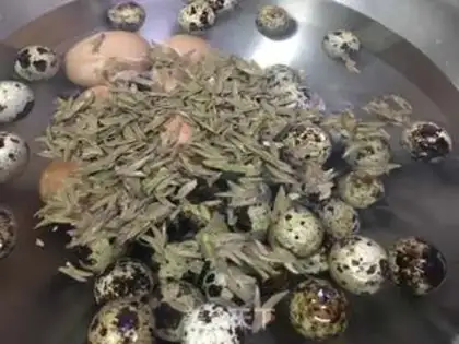Make Five cedar quail eggs step 1