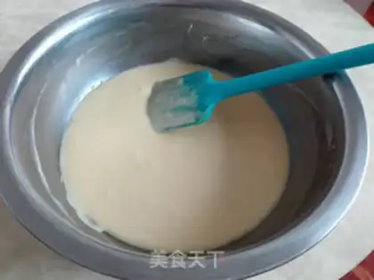 Make Zebra steam cake step 2