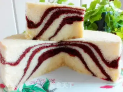 Make Zebra steam cake step 12