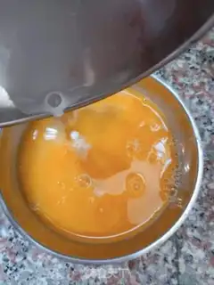 Make Vegetable thick egg fever step 5
