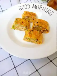 Make Vegetable thick egg fever step 12
