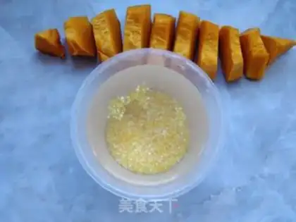 Make Pumpkin corn paste step 1