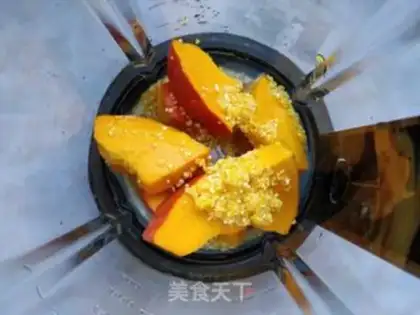 Make Pumpkin corn paste step 2