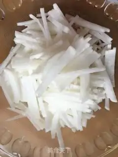 Make Scrambled radish step 1