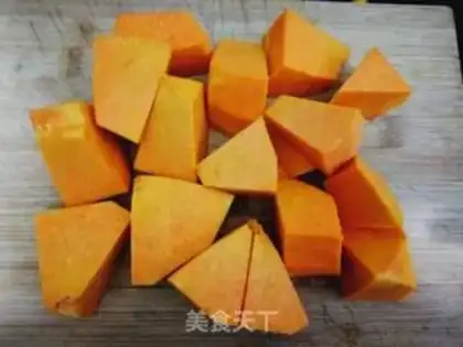 Make Pumpkin rice porridge step 2