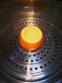 Make Orange steamed eggs step 4