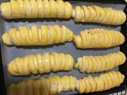 Make Bean caterpillar bread step 7