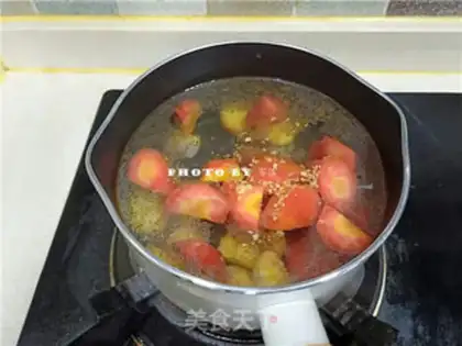 Make Chestnut carrot meatball soup step 5