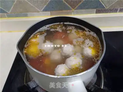 Make Chestnut carrot meatball soup step 7