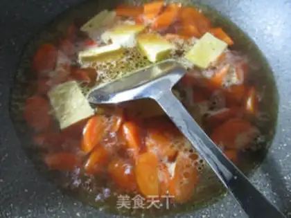 Make Frozen tofu burning carrots step 8