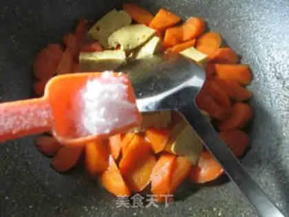 Make Frozen tofu burning carrots step 9