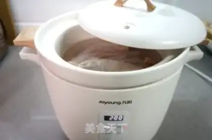 Make Frozen chicken soup and sour chicken silk step 2