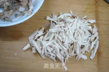 Make Frozen chicken soup and sour chicken silk step 7