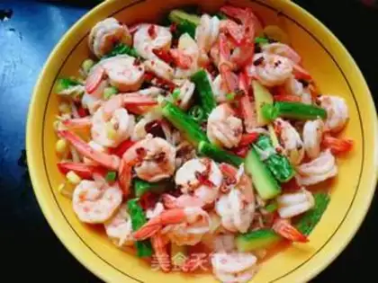 Make Spicy with back shrimp step 17