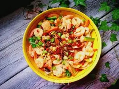 Make Spicy with back shrimp step 19
