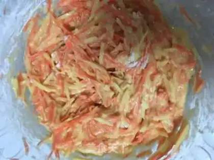 Make Carrot potato eggcake step 6
