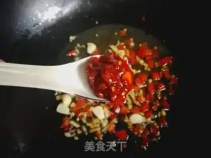 Make Garlic seed burns duck blood step 6