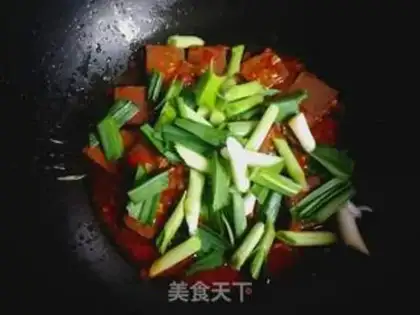 Make Garlic seed burns duck blood step 10