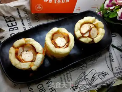 Make Fish sausage toast step 19