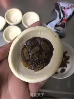 Make Red bean souffle pie step 1