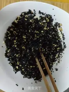 Make Black sesame cake step 3