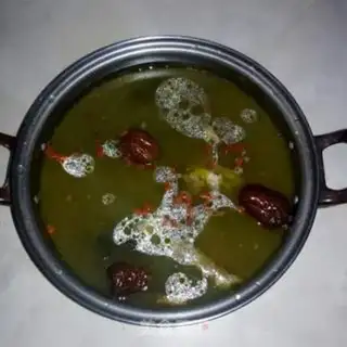Make Nutritional chicken mushroom fire pot step 9