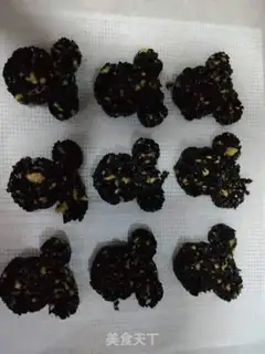 Make Black sesame cake step 5