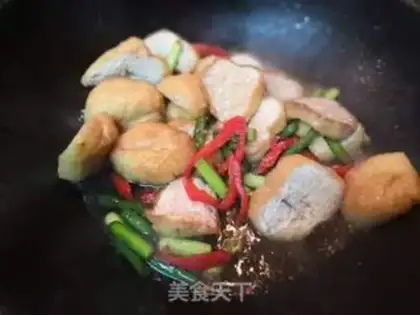 Make Soy tofu and garlic step 3