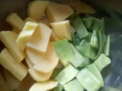 Make Potato beans step 1
