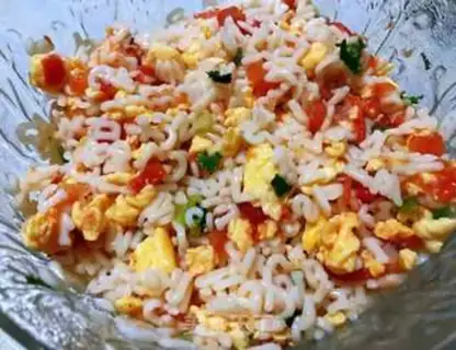 Make Tomato eggs with pasta step 9